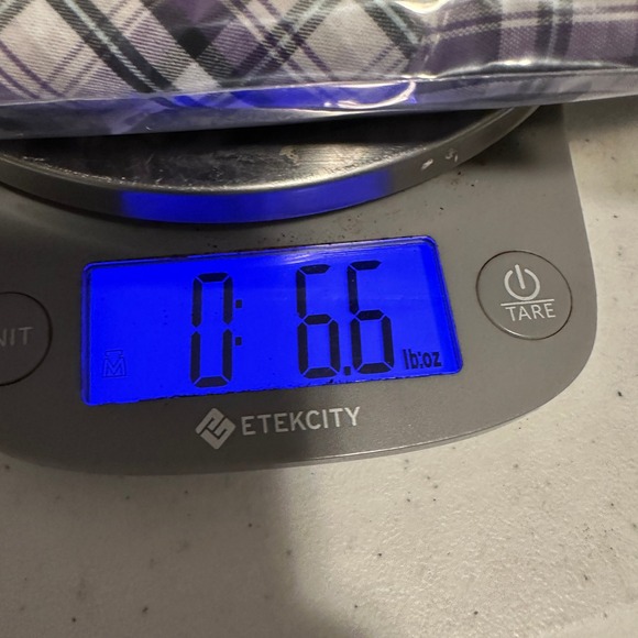 Wrangler Woven Western Button Up Shirt Short Sleeve Plaid Purple Mens Size L - Picture 12 of 13